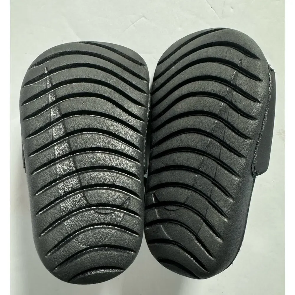 Nike Kawa Toddler Sandals Black White Slides Size 4C BV1094-001